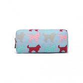 PC - Miss Lulu Canvas Pencil Case Dog Blue