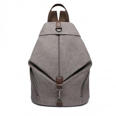 EB2044 - Kono Fashion Anti-Theft Canvas Backpack - Grey