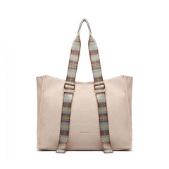 LH1924 - MISS LULU PLAID TARTAN STRAP SHOULDER BAG - PINK