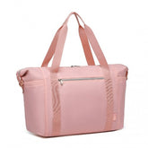 EA2402 - Kono Multifunctional Large Capacity Lightweight Water-Resistant Travel and Gym Duffel Bag with Wet and Dry Separation Compartment - Pink