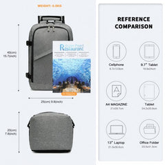 EM2231 - Kono Lightweight Cabin Bag Travel Business Backpack - Grey