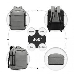 EM2232 - Kono Multi-level High-capacity Cabin Bag Travel Backpack - Grey