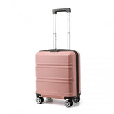 K1871-1L - Kono ABS 16 Inch Sculpted Horizontal Design Cabin Luggage - Nude