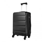 K1991-1L - Kono 24 Inch Horizontal Design ABS Hard Shell Suitcase With TSA Lock - Black