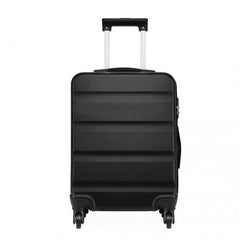 K1991-1L - Kono 24 Inch Horizontal Design ABS Hard Shell Suitcase With TSA Lock - Black