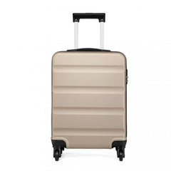 K1991-1L - Kono 19 Inch Horizontal Design ABS Hard Shell Suitcase With TSA Lock - Gold