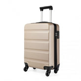 K1991-1L - Kono 19 Inch Horizontal Design ABS Hard Shell Suitcase With TSA Lock - Gold