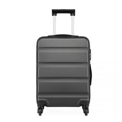K1991-1L - Kono 24 Inch Horizontal Design ABS Hard Shell Suitcase With TSA Lock - Grey