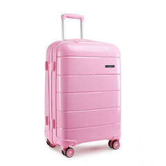K1997L - KONO 20 INCH CABIN SIZE HARD SHELL PP SUITCASE - PINK