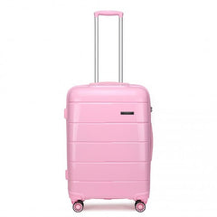 K1997L - KONO 20 INCH CABIN SIZE HARD SHELL PP SUITCASE - PINK