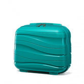 K2094L - Kono 14 Inch Lightweight Polypropylene Hard Shell Vanity Case - Teal