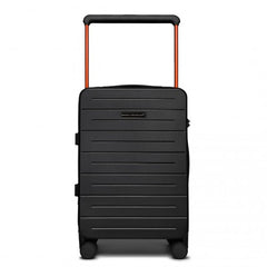 K2291L - British Traveller 20 Inch Wide Handle Hard Shell PC Luggage With TSA Lock - Black