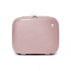K2393L - British Traveller Lightweight 14 Inch Polypropylene Vanity Case - Nude