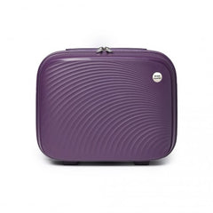 K2393L - British Traveller Lightweight 14 Inch Polypropylene Vanity Case - Purple