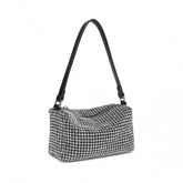 LH2407 - Miss Lulu Luxurious Rhinestone Crystal Evening Handbag - Silver