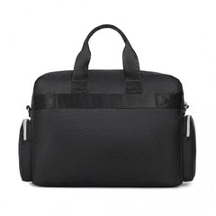 MSK2436 - Kono Large Capacity Travel Bag with Multiple Zippered Pockets Perfect For Daily Use - Black