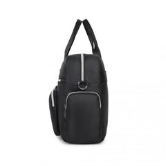 MSK2436 - Kono Large Capacity Travel Bag with Multiple Zippered Pockets Perfect For Daily Use - Black