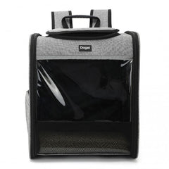 PTD2440 - Dogat Foldable And Durable Pet Backpack Carrier Travel Bag for Cats and Small Dogs - Grey
