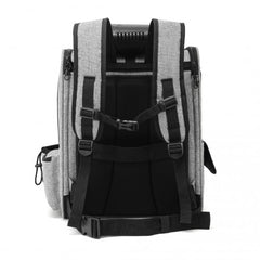 PTD2441 - Dogat Expandable And Foldable Pet Backpack Carrier with Ventilated Mesh Windows Comfortable & Secure Design - Grey