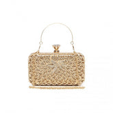 S2227 - Miss Lulu Sparkling Classical Women Clutch Purse Evening Bag - Gold