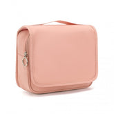 S2342 - Classic Hanging Multi-Pocket Waterproof Travel Makeup Bag - Nude