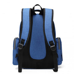 E6706 - Kono Large Capacity Multi Function Baby Diaper Backpack - Blue