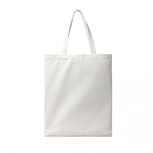 E2006 - Kono Canvas Alphabet Shopper Tote Bag - Natural/White