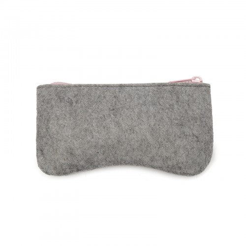 EB2065 - Soft Felt Glasses Case - Grey And Pink