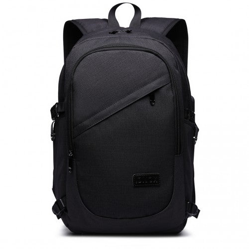 E6715 - Kono Business Laptop Backpack with USB Charging Port - Black