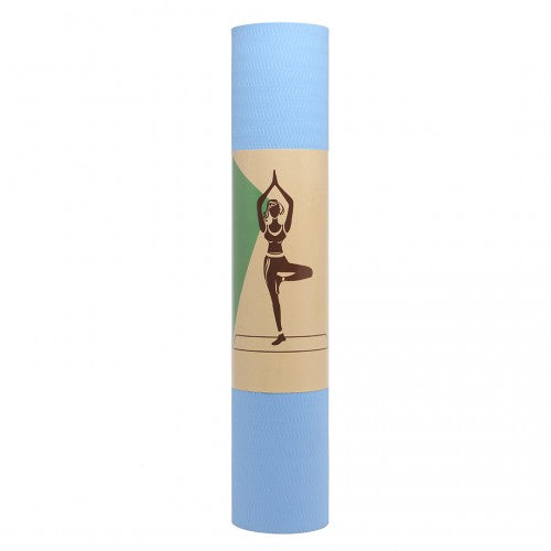 Kono TPE Non-slip Classic Yoga Mat - Navy And Blue