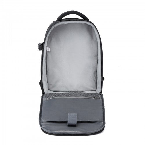 E6928 - Kono Water Resistant Shockproof DSLR Camera Backpack - Black