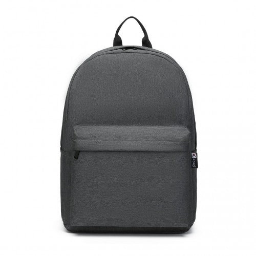 E1930 - Kono Durable Polyester Everyday Backpack With Sleek Design - Dark Grey