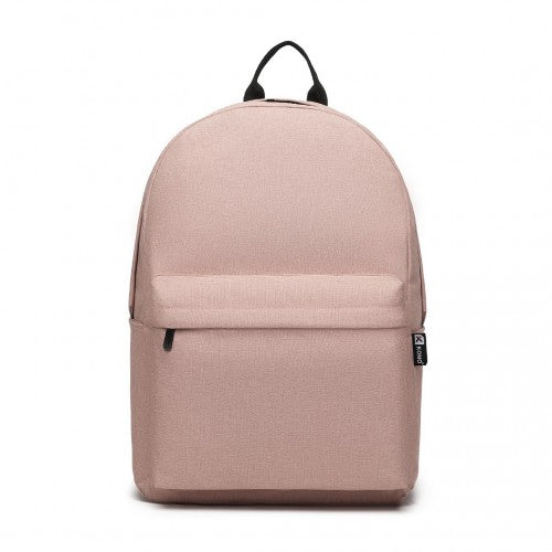 E1930 - Kono Durable Polyester Everyday Backpack With Sleek Design - Pink