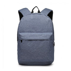 E1930 - Kono Durable Polyester Everyday Backpack With Sleek Design - Blue