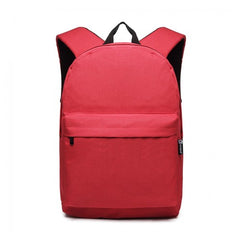 E1930 - Kono Durable Polyester Everyday Backpack With Sleek Design - Red