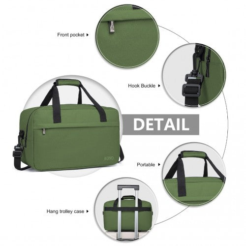 E1960M - Kono Lightweight Multi Purpose Unisex Sports Travel Duffel Bag - Green