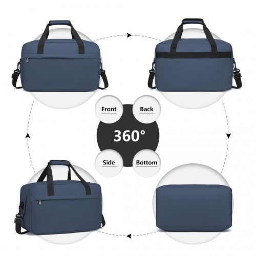 E1960M - Kono Lightweight Multi Purpose Unisex Sports Travel Duffel Bag - Navy