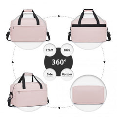 E1960M - Kono Lightweight Multi Purpose Unisex Sports Travel Duffel Bag - Pink