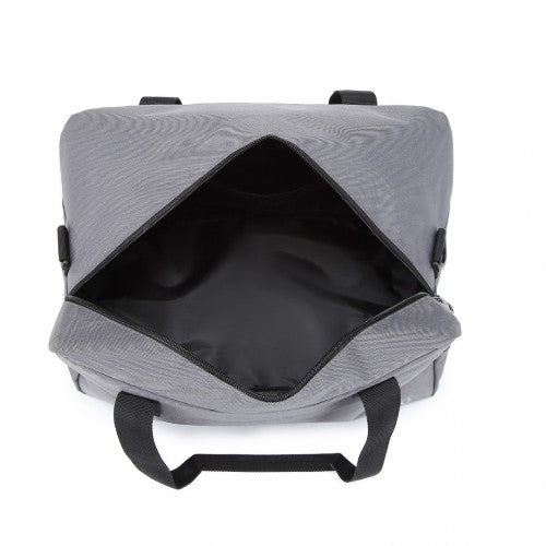 E1960S - Kono Lightweight Multi Purpose Unisex Sports Travel Duffel Bag - Grey