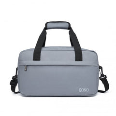 E1960S - Kono Lightweight Multi Purpose Unisex Sports Travel Duffel Bag - Light Grey