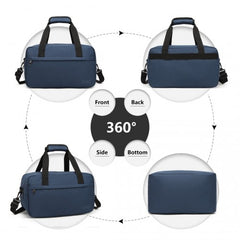 E1960S - Kono Lightweight Multi Purpose Unisex Sports Travel Duffel Bag - Navy