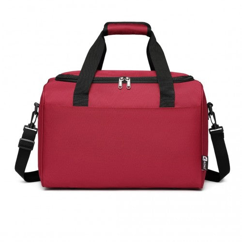 E2016S - Kono Structured Travel Duffle Bag - Burgundy