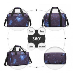 E2016S - Kono Structured Travel Duffle Bag - Galaxy Blue