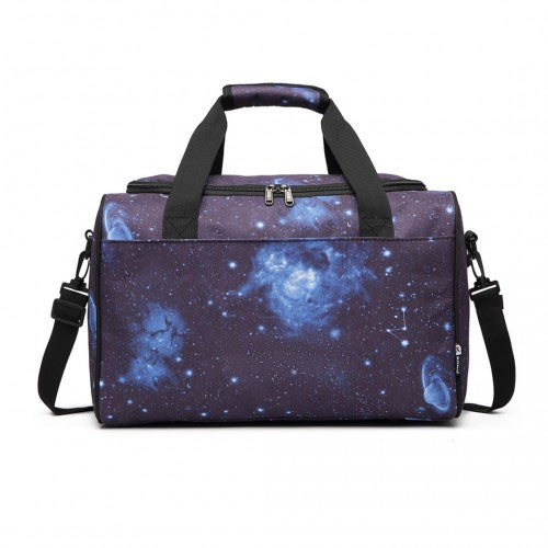 E2016S - Kono Structured Travel Duffle Bag - Galaxy Blue