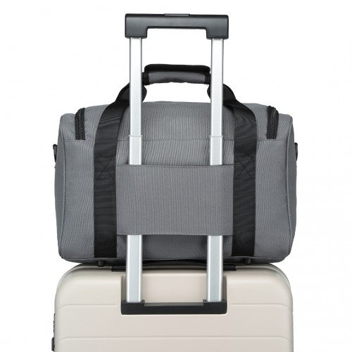 E2016S - Kono Structured Travel Duffle Bag - Grey