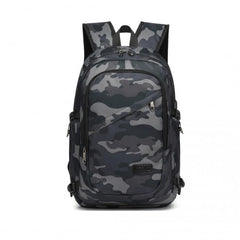 E6715 - Kono Business Laptop Backpack with USB Charging Port - Camo