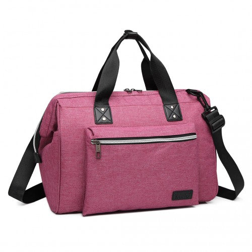 E1802 - Kono Maternity Baby Changing Bag Shoulder Travel Bag Pink