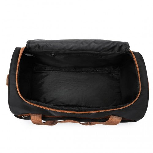 EA2321 - Kono Spacious Travel Storage Bag Handbag - Black And Brown