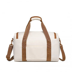 EA2321 - Kono Spacious Travel Storage Bag Handbag - Cream