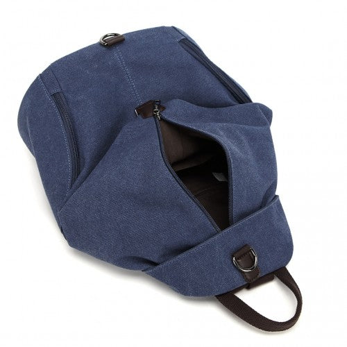 EB2044 - Kono Fashion Anti-Theft Canvas Backpack - Navy